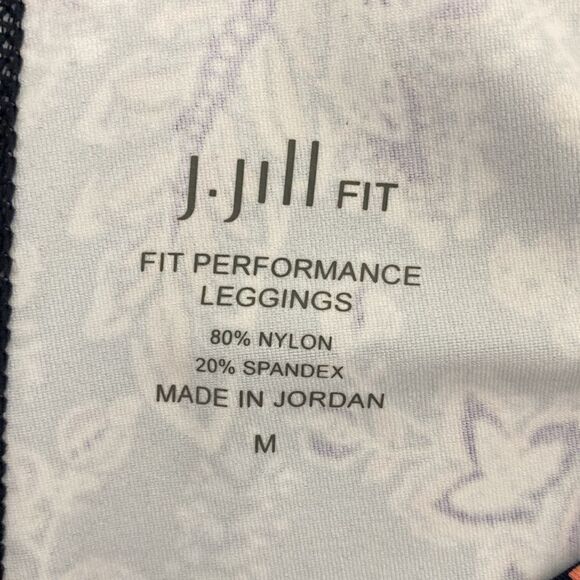J. Jill Fit Performance Floral Ankle Length Leggings With Pockets size M - Picture 5 of 9